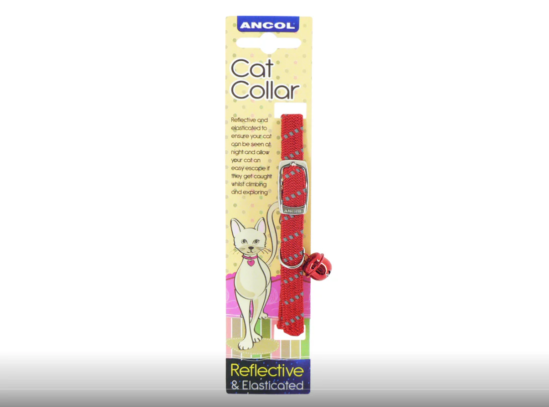 Reflective Softweave Cat Collar Red - Image 2