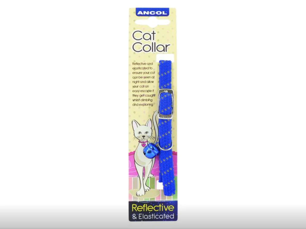 Reflective Softweave Cat Collar Blue - Image 2