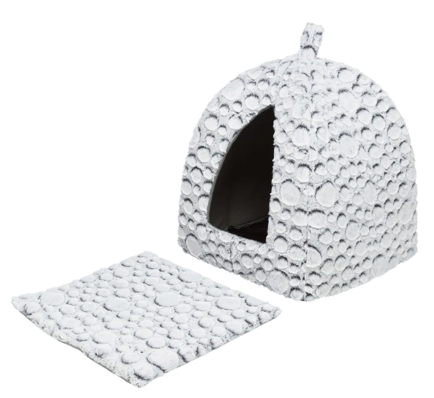 Mila Cave Plush Cat Bed - Image 3
