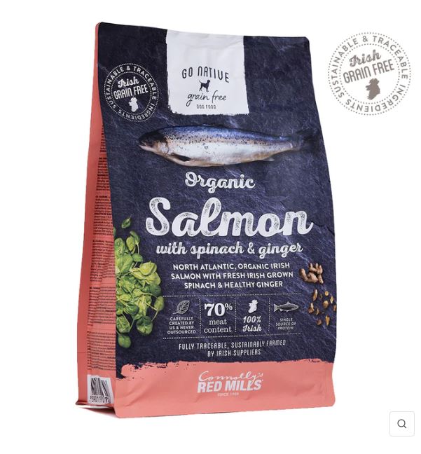 Hypoallergenic Go Native Salmon With Spinach And Ginger