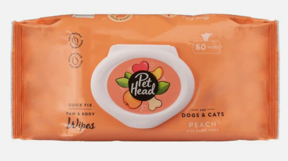Pet Head Quick Fix Dog Wipes 80pk