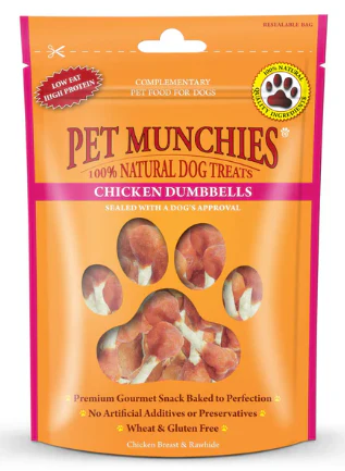 Pet Munchies Chicken Dumbbells Dog Treats 80g