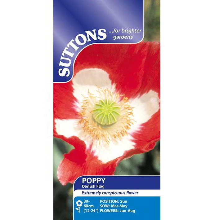 Poppy 'Danish Flag' - Seeds - Image 2