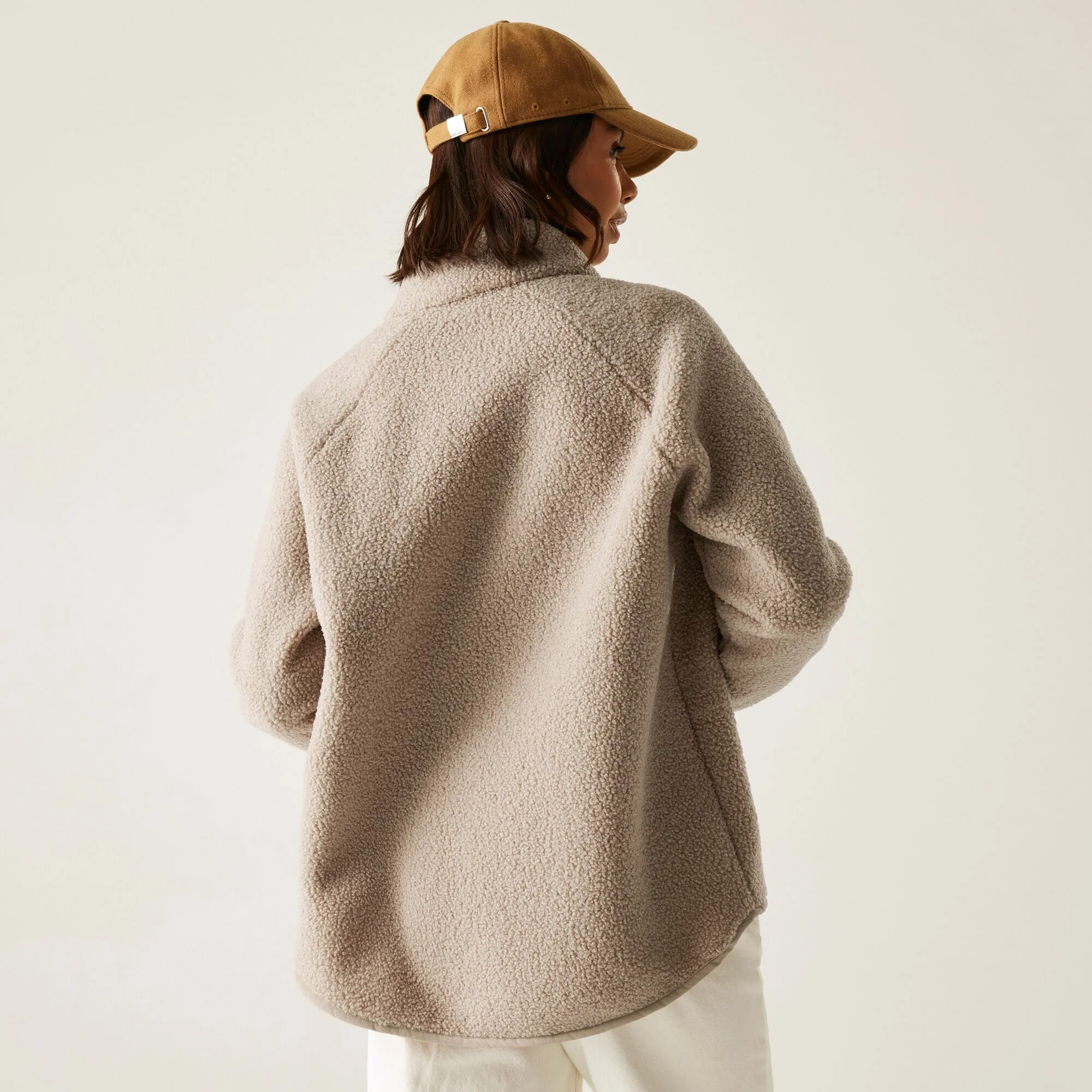 Regatta AW25/26 Women's Frankie Borg Full Zip Fleece | Taupe Beige - Image 2