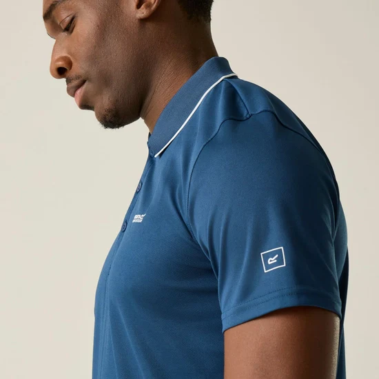 Regatta Maverik Polo Shirt - Denim - Image 5