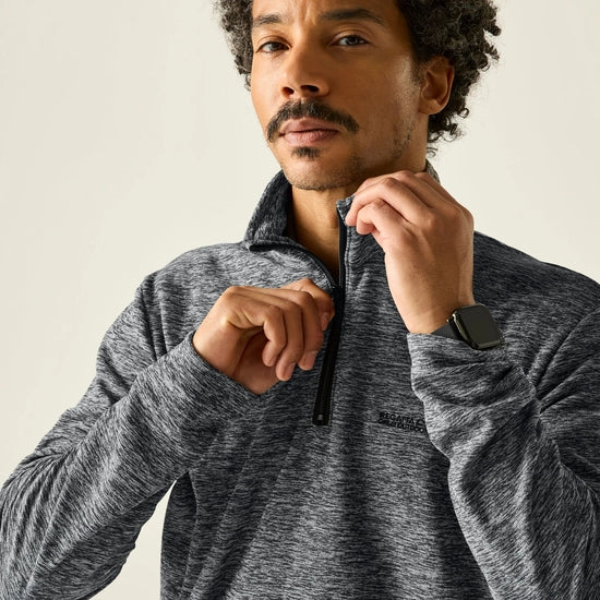 Regatta Thompson Marl Half Zip Fleece - Grey - Image 5