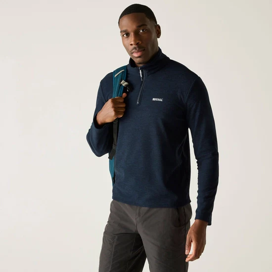 Regatta Thompson Marl Half Zip Fleece - Navy