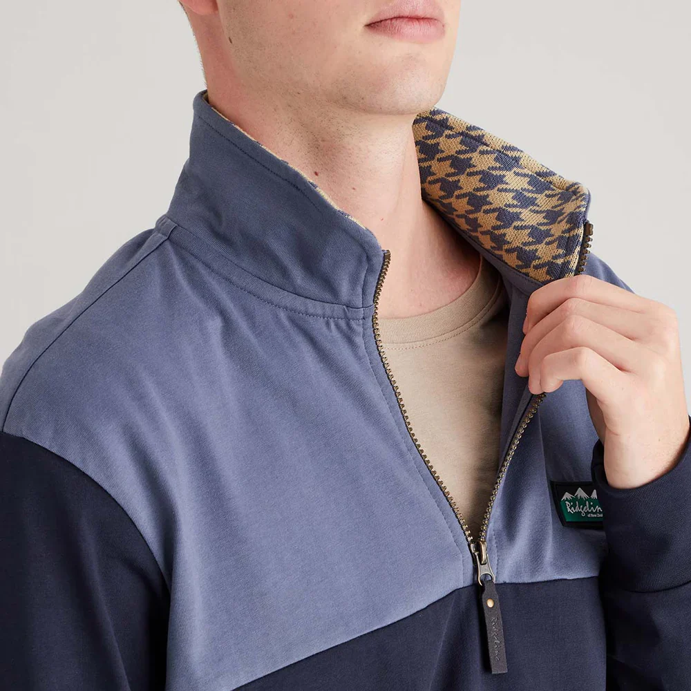Ridgeline Men's Salthouse 1/4 Zip Top - Navy - Image 2