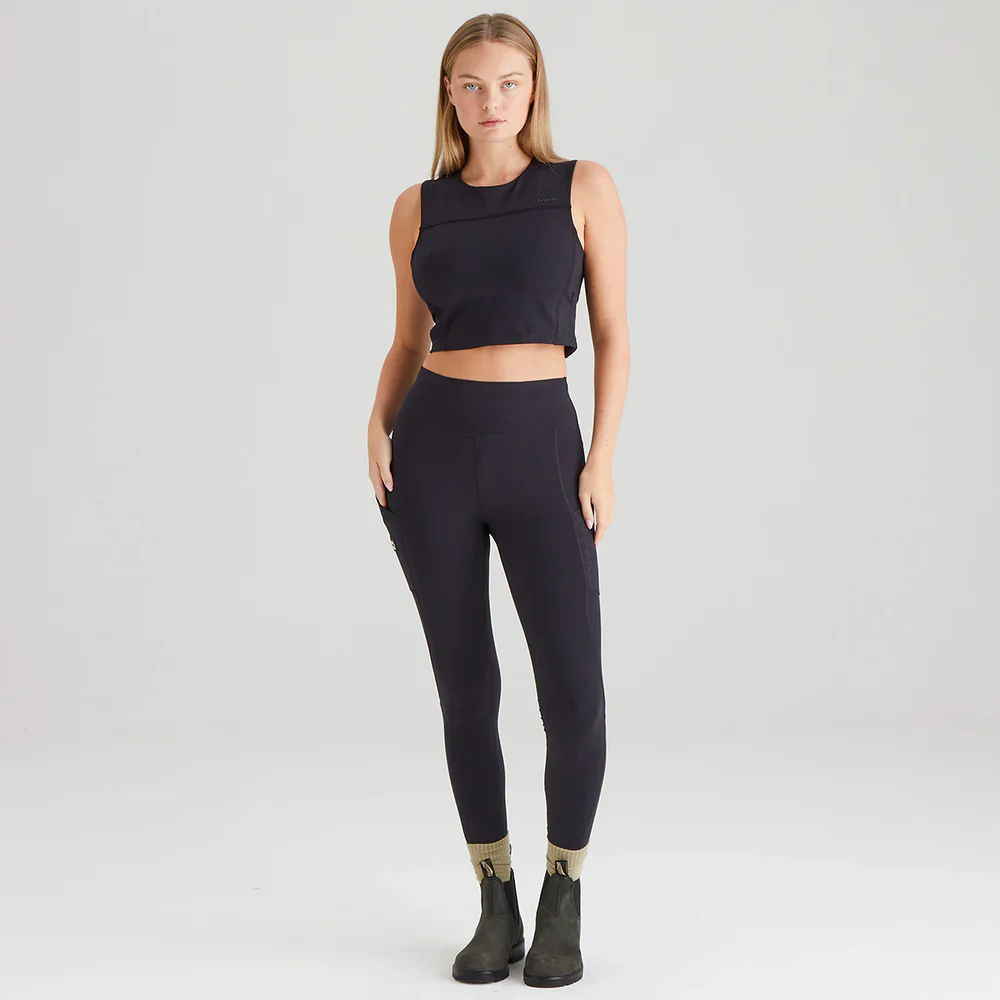 Ridgeline Women's Infinity Leggings - Black Print - Image 5