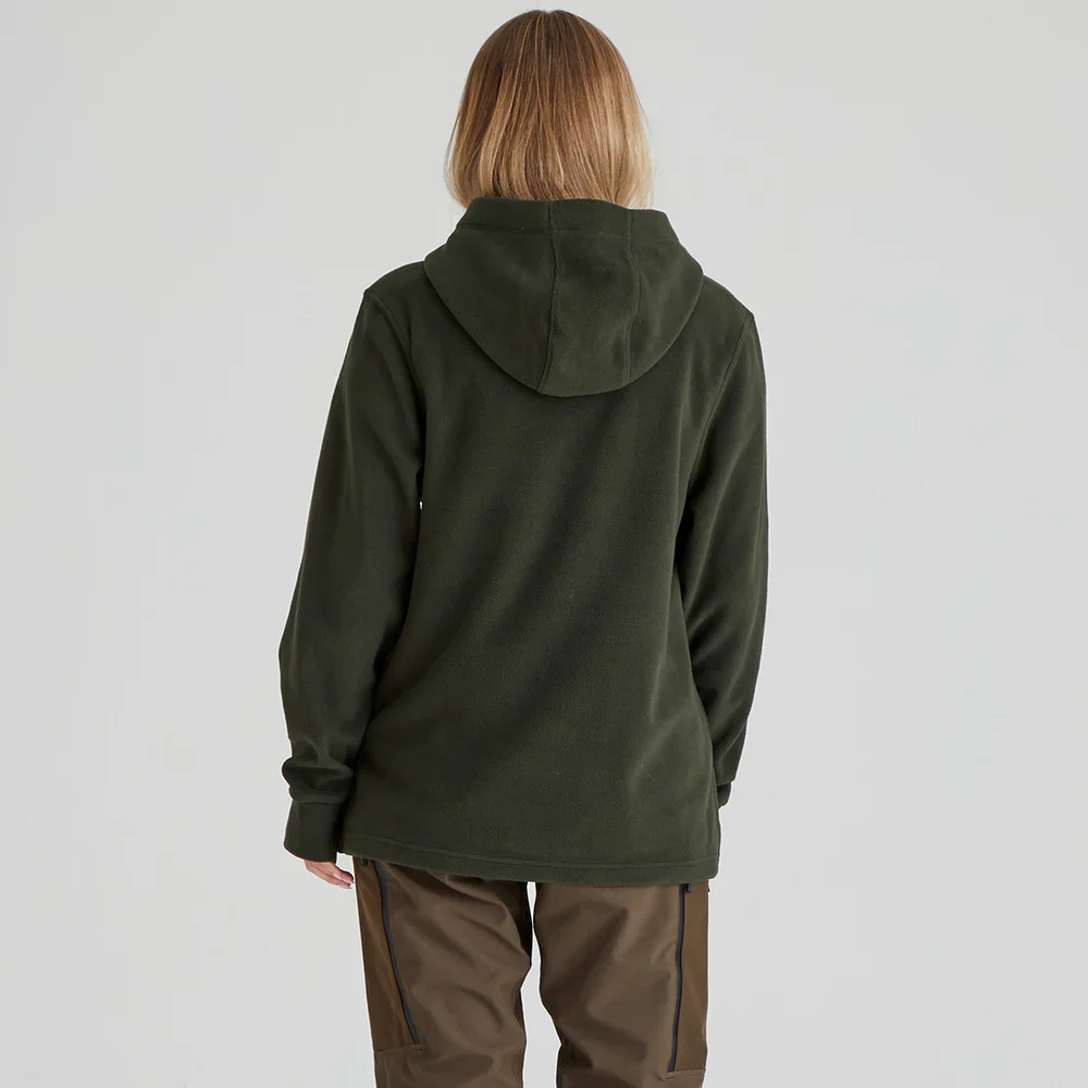 Ridgeline Women's Ballistic Fleece Hoodie - Deep Forest Green - Image 3