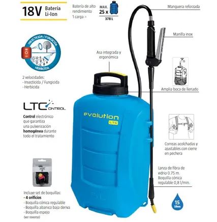 Electronic Evolution Rechargeable 15 LTC Sprayer - Image 2