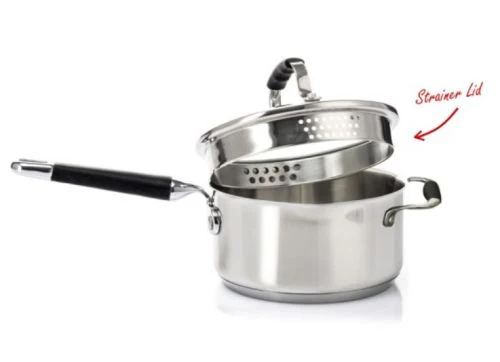 Steelex Touch Saucepan with Glass Lid 18cm