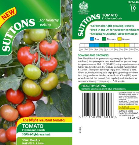Tomato F1 'Crimson Crush (Indeterminate)' - Seeds - Image 2
