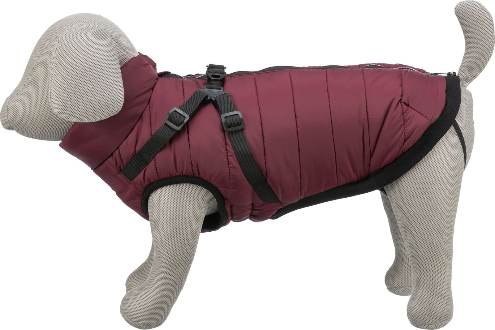 Trixie Pirou Winter Coat with Harness Sangria - Image 2