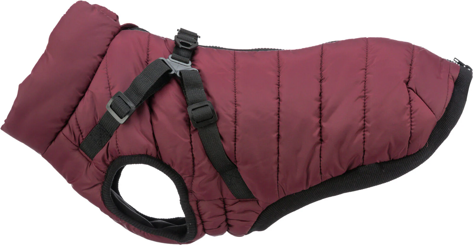 Trixie Pirou Winter Coat with Harness Sangria - Image 3