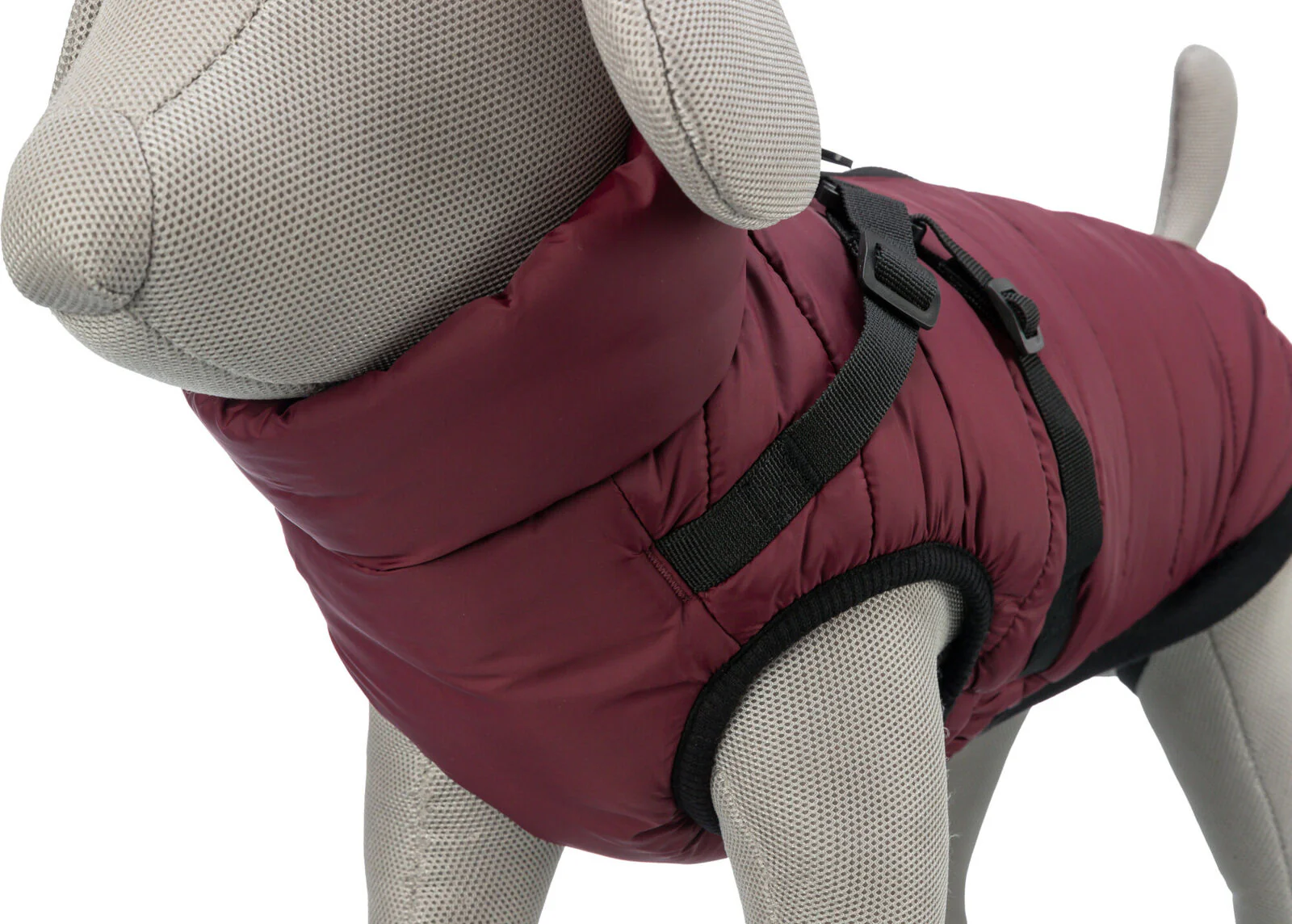 Trixie Pirou Winter Coat with Harness Sangria - Image 5