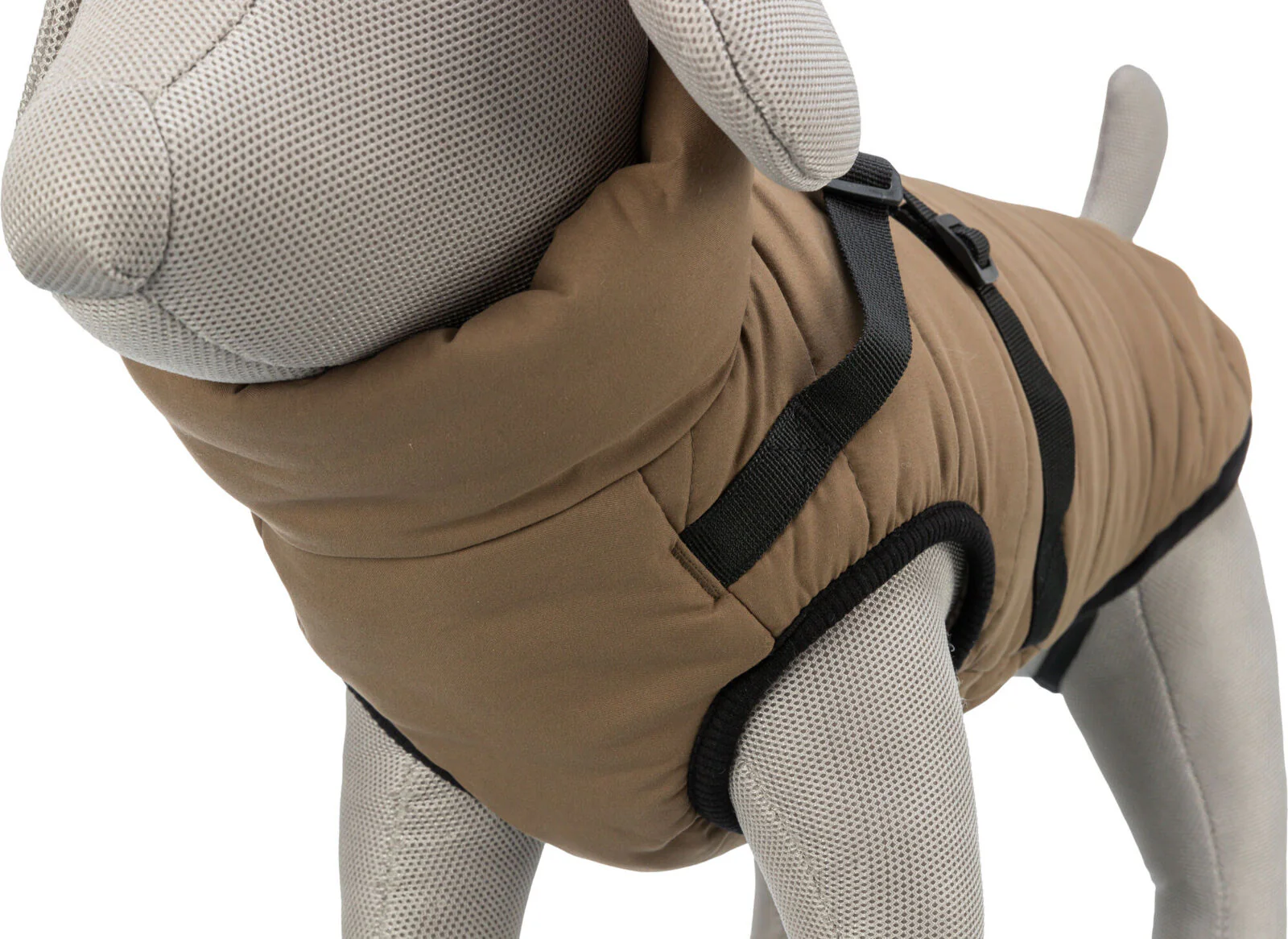 Trixie Pirou Wintercoat with Harness Sand - Image 4