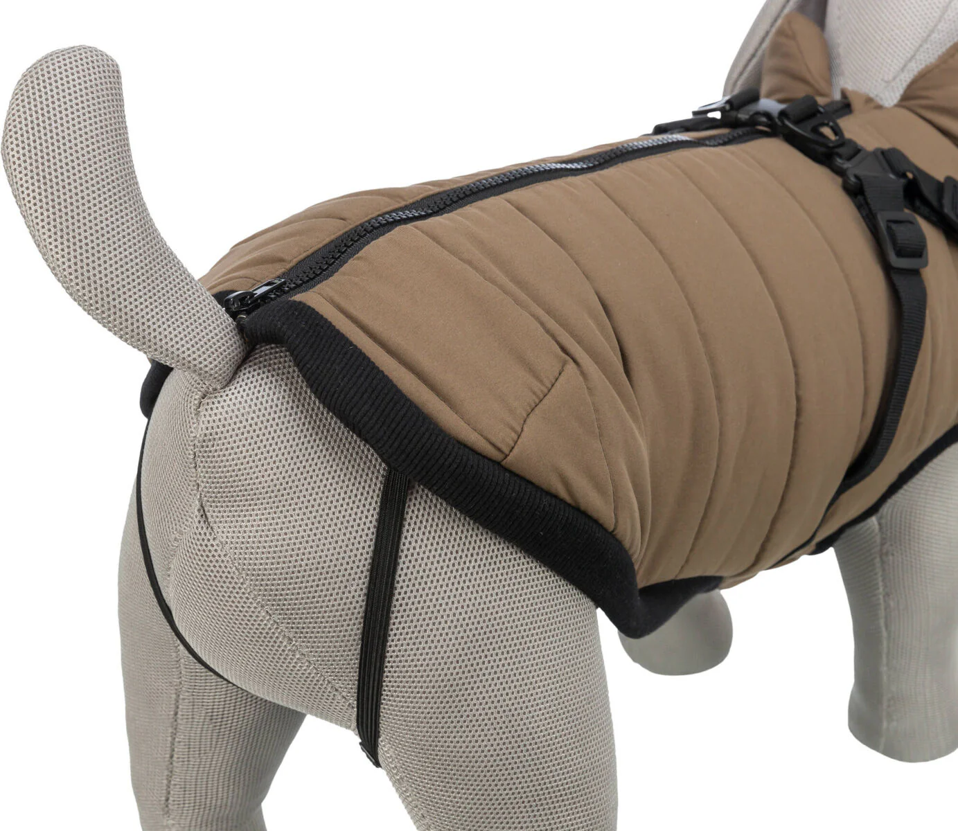 Trixie Pirou Wintercoat with Harness Sand - Image 6