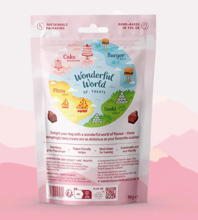 Wonderful World Desserts Red Velvet Cake Treats 50g