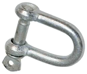 Zinc Plated D-shackles - 2 Pack